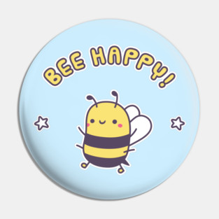 Cute Bee Happy Pun Pin