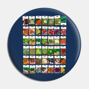 Veggie Seeds Pattern 1 Pin