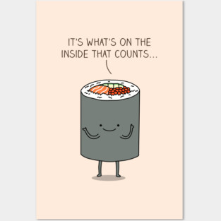 Sushi roll Posters and Art