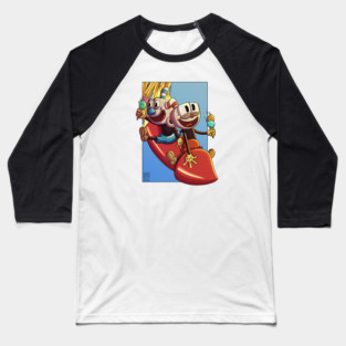 Cuphead and mugman Baseball T-Shirt
