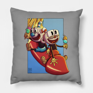 Cuphead and mugman Pillow