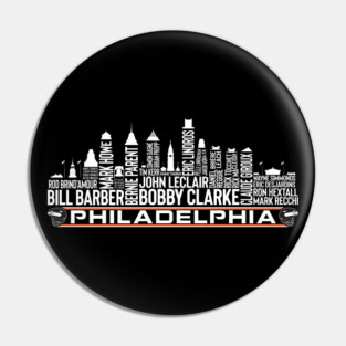 Philadelphia Hockey Team All Time Legends, Philadelphia City Skyline Pin