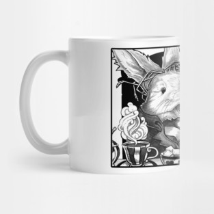 Wonderland - Tea Party - Black Outlined Version Mug