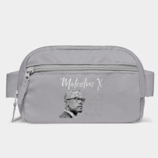 Malcolm X quote Bag