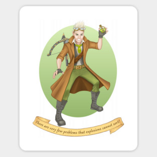 Cel Sidebottom - Quote T-Shirt Magnet