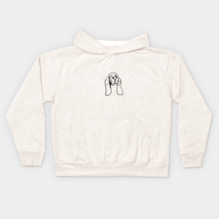 Basset Hound Kids Hoodie