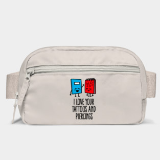 Title: I love your tattoos and piercings tattoo artist tattoo shop Bag