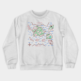 Audio Drama Fantasy Map Crewneck Sweatshirt