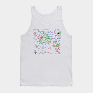 Audio Drama Fantasy Map Tank Top