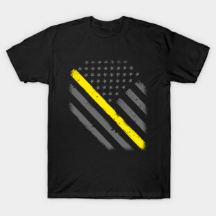 Thin Gold Line American Flag T-Shirt