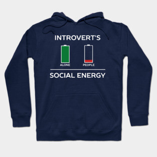 Energy Is Low Funny Introvert Humour Hoodie