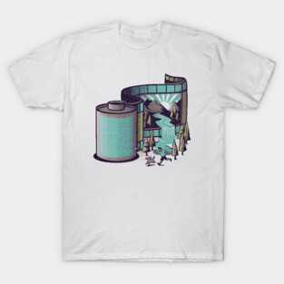 Old Camera Film Nature Photographer T-shirt by Tobe Fonseca T-Shirt
