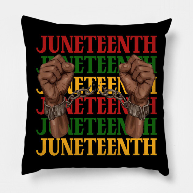 Juneteenth, Black History, Freedom Pillow by UrbanLifeApparel