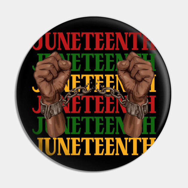 Juneteenth, Black History, Freedom Pin by UrbanLifeApparel