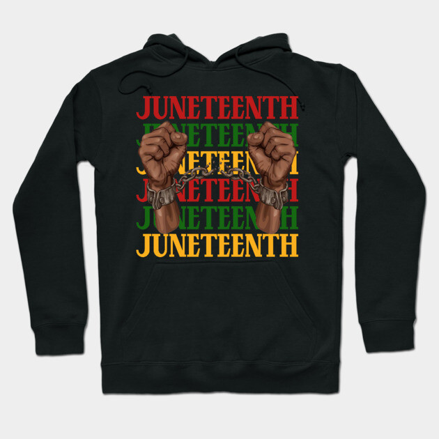 Juneteenth, Black History, Freedom Hoodie by UrbanLifeApparel