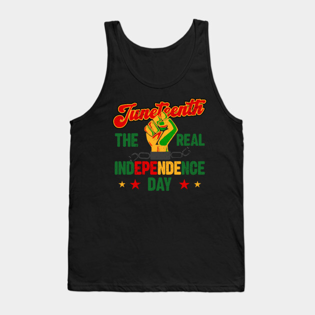 Juneteenth, The real Independence Day, Black History, Freedom Tank Top by UrbanLifeApparel