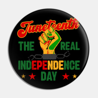 Juneteenth, The real Independence Day, Black History, Freedom Pin