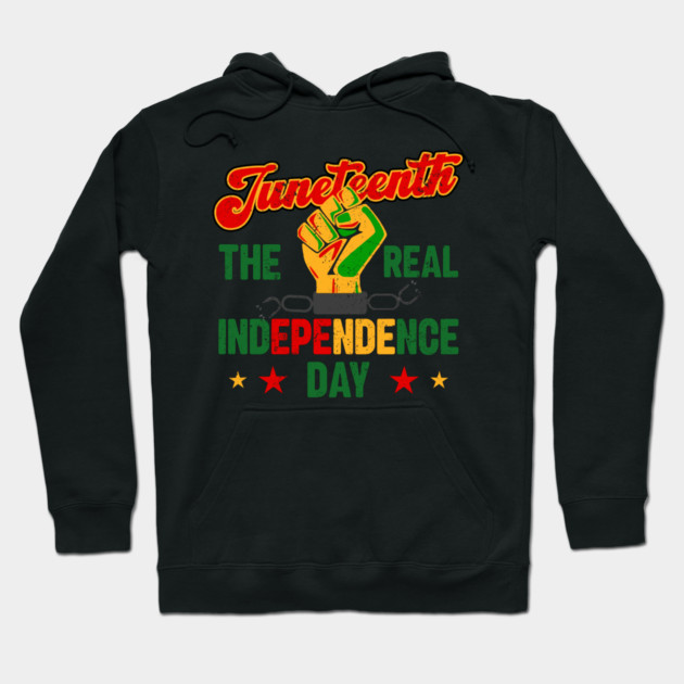 Juneteenth, The real Independence Day, Black History, Freedom Hoodie by UrbanLifeApparel
