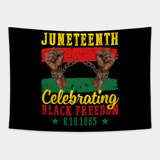 Juneteenth, Celebrating Black Freedom, 6-19-1865, Black History Tapestry