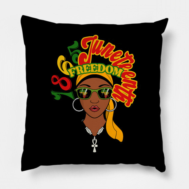 1865, Juneteenth, Freedom Pillow by UrbanLifeApparel