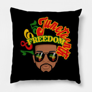 1865, Juneteenth, Freedom, Black Man Pillow