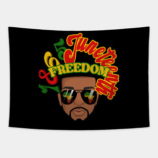 1865, Juneteenth, Freedom, Black Man Tapestry