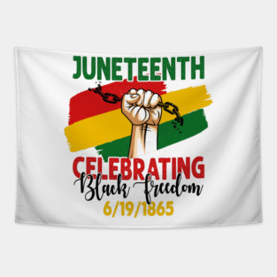 Juneteenth, Celebrating Black Freedom, 6-19-1865, Black History Tapestry