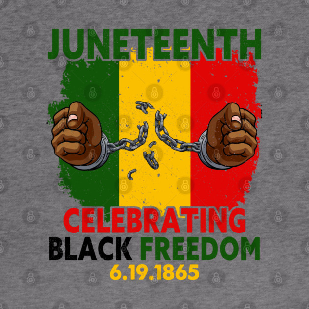 Juneteenth, Celebrating Black Freedom, 6-19-1865, Black History, by UrbanLifeApparel