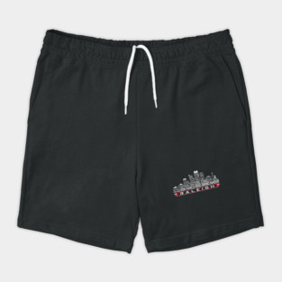 Carolina Hockey Team All Time Legends, Raleigh City Skyline Shorts