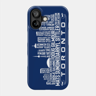 Toronto Hockey Team All Time Legends, Toronto City Skyline Phone Case