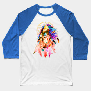 Native Horse With Dreamcatcher Baseball T-Shirt