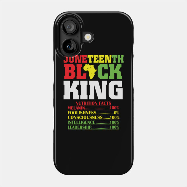 Juneteenth Black King, Black History, Freedom Phone Case by UrbanLifeApparel