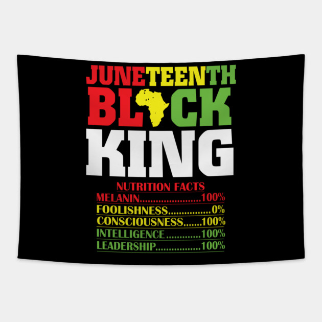 Juneteenth Black King, Black History, Freedom Tapestry by UrbanLifeApparel
