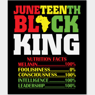 Juneteenth Black King, Black History, Freedom Posters and Art
