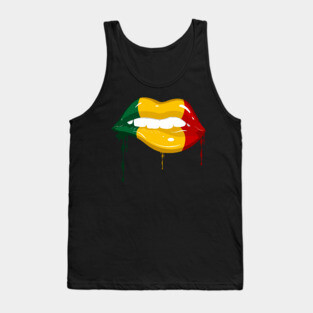 Juneteenth Vibes, Dripping lips, Black History, Freedom Tank Top