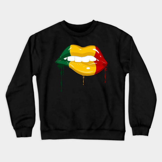 Juneteenth Vibes, Dripping lips, Black History, Freedom Crewneck Sweatshirt by UrbanLifeApparel