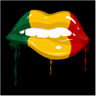 Juneteenth Vibes, Dripping lips, Black History, Freedom Posters and Art