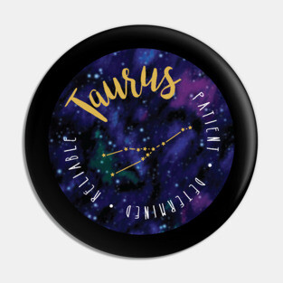 Taurus Zodiac Pin