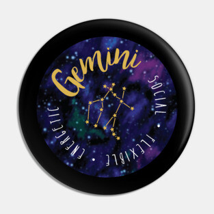Gemini Zodiac Pin
