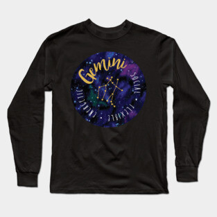 Gemini Zodiac Long Sleeve T-Shirt