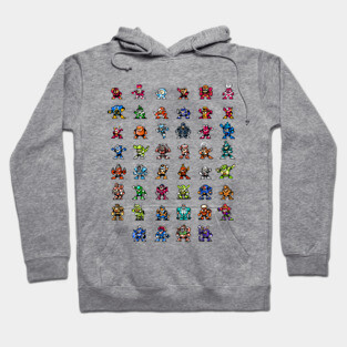 Mega-Man 1-6 Robot Masters Hoodie
