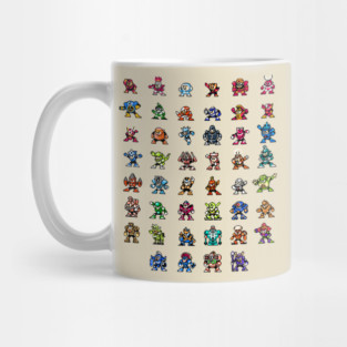 Mega-Man 1-6 Robot Masters Mug