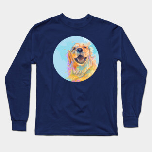 Golden Smile - Golden Retriever Portrait Long Sleeve T-Shirt