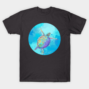 When The Sea Dreams - Sea Turtle T-Shirt