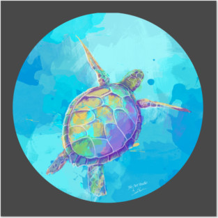 When The Sea Dreams - Sea Turtle Posters and Art