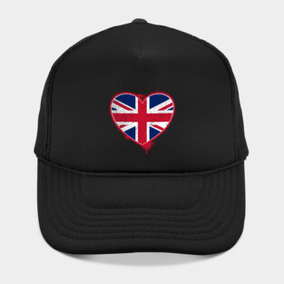 Heart Shaped UK Union Jack Flag Hat