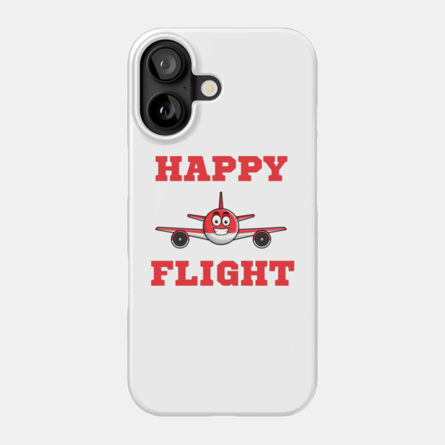 Happy Flight Phone Case by Litehouse Tees