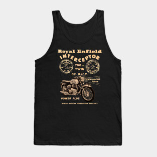 Royal Enfield Interceptor vintage Advertising by MotorManiac Tank Top