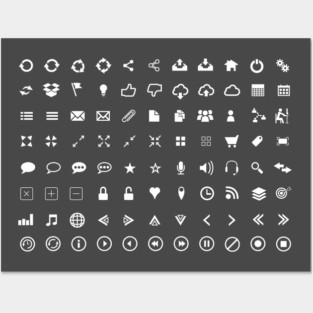 Web Icons Posters and Art