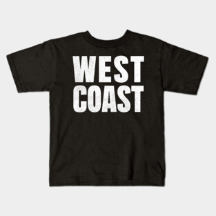 West Coast ////// 90s Hip Hop Fan Design Kids T-Shirt